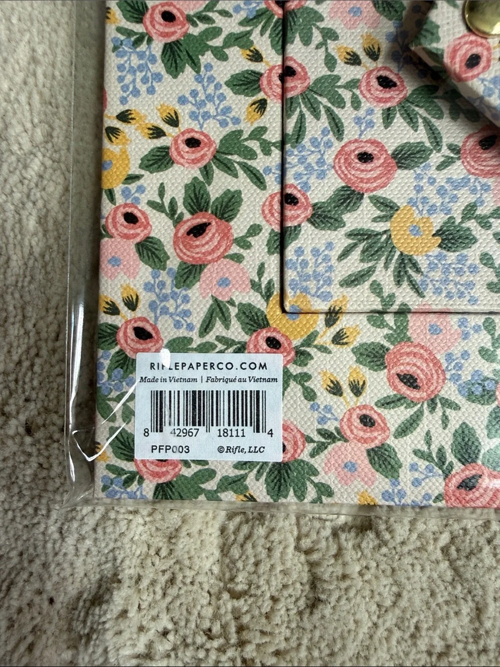 Rifle Paper Co. Floral Frame in Pink, Green and Yellow for 4x6 photo